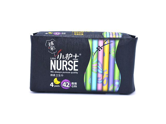 Colorful Cotton Soft Extended Night Sanitary Napkin