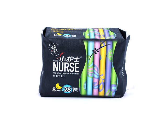 Colorful Cotton Soft Night Sanitary Napkin