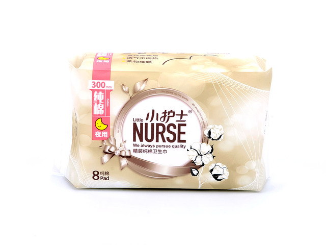 Pure cotton night sanitary napkin